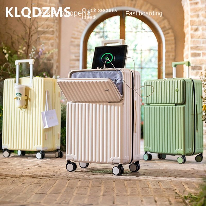 Spinner Wheel Rolling Suitcase 20 Inch - KLQDZMS Mala masculina com rodas de
