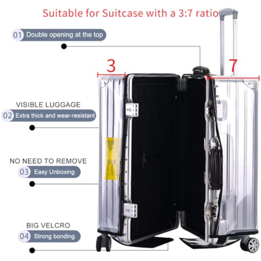 Capa Protetora Transparente Ve - Luggage Protective Cover Transparent avaliação e preço
