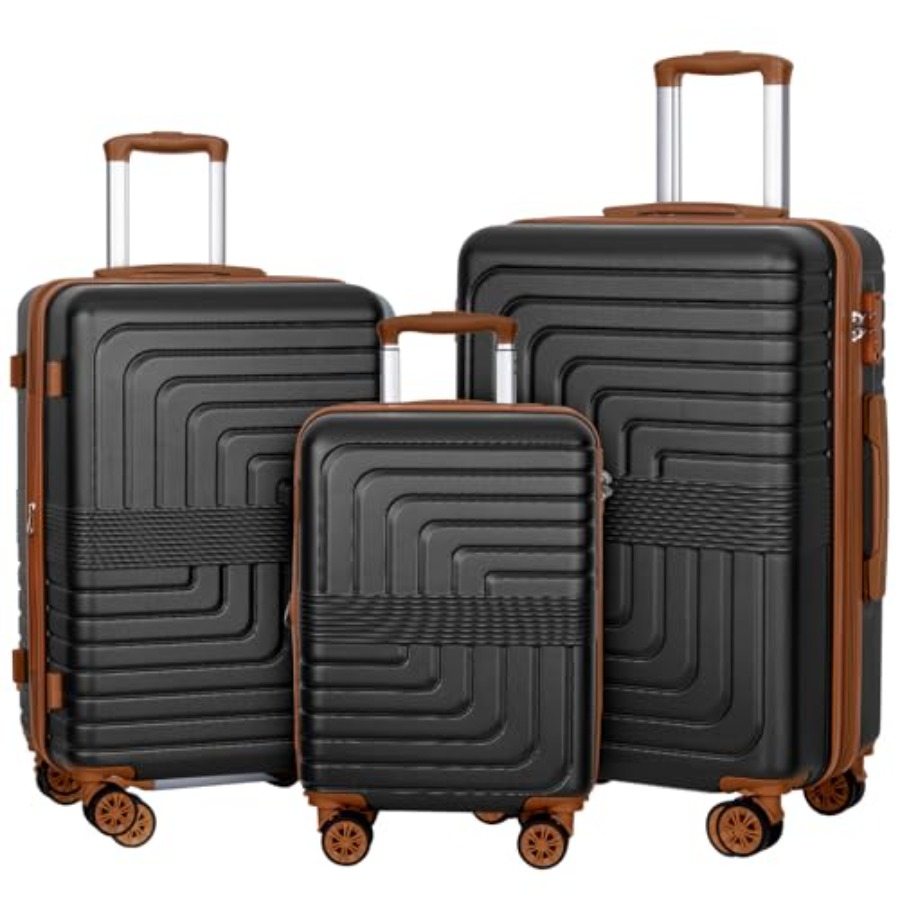 Conjunto de 3 Peças de Malas E - Expandable Hard Shell Luggage Set avaliação e preço