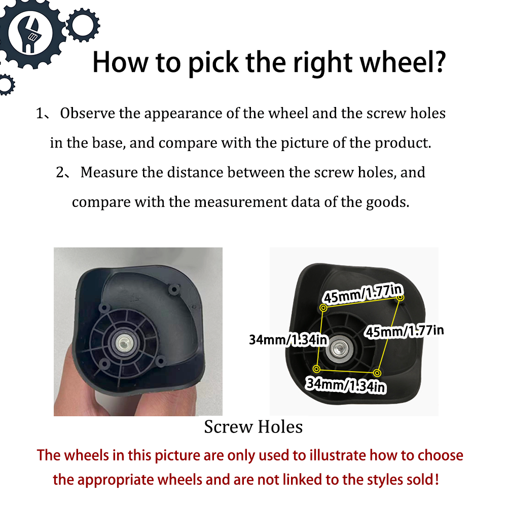 Suporte de roda de substituiçã - Silent Replacement Luggage Wheels avaliação e preço