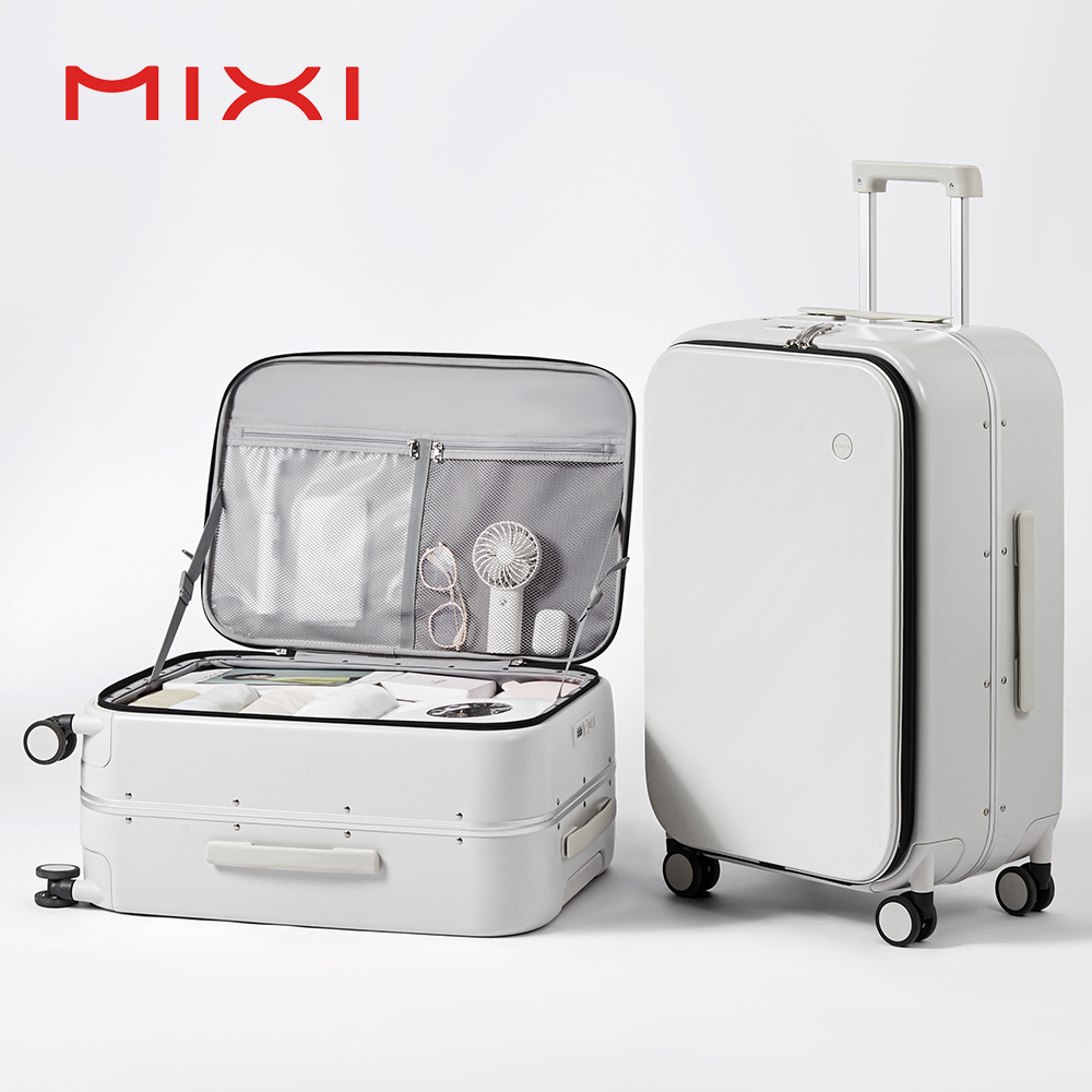 Mixi novo pc quadro de alumíni - Aluminum Frame Carry On Luggage avaliação e preço