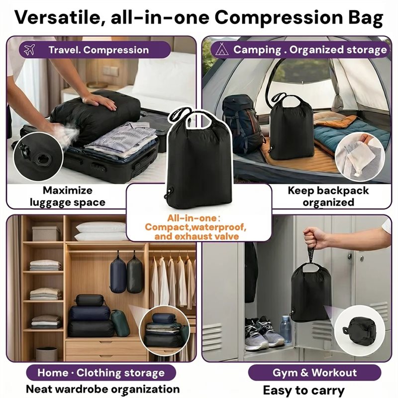 Saco de Compressão Manual EYFL - Foldable Rolling Luggage Bag avaliação e preço