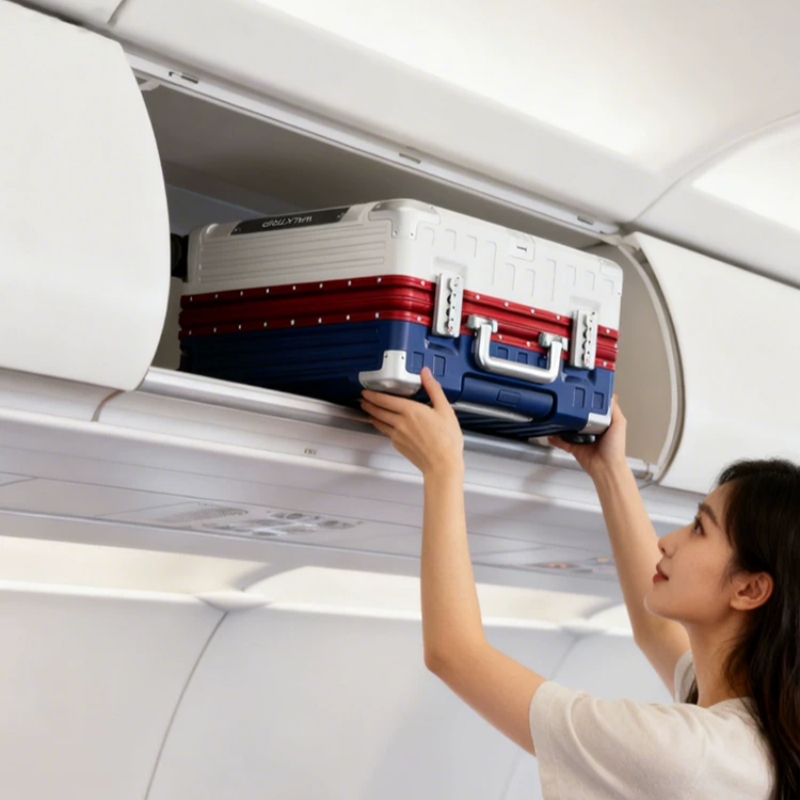 Mala de Viagem Rígida de 18 Po - Aluminum Frame Carry On Luggage avaliação e preço
