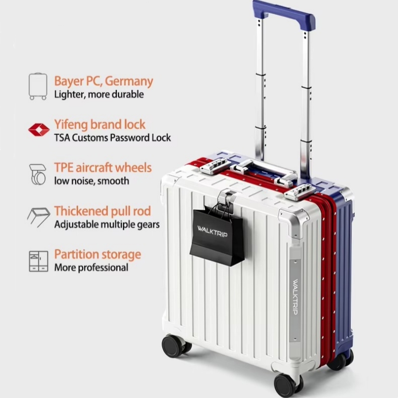 Mala de Viagem Rígida de 18 Po - Aluminum Frame Carry On Luggage avaliação e preço