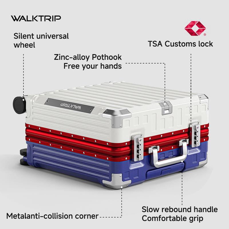 Mala de Viagem Rígida de 18 Po - Aluminum Frame Carry On Luggage avaliação e preço