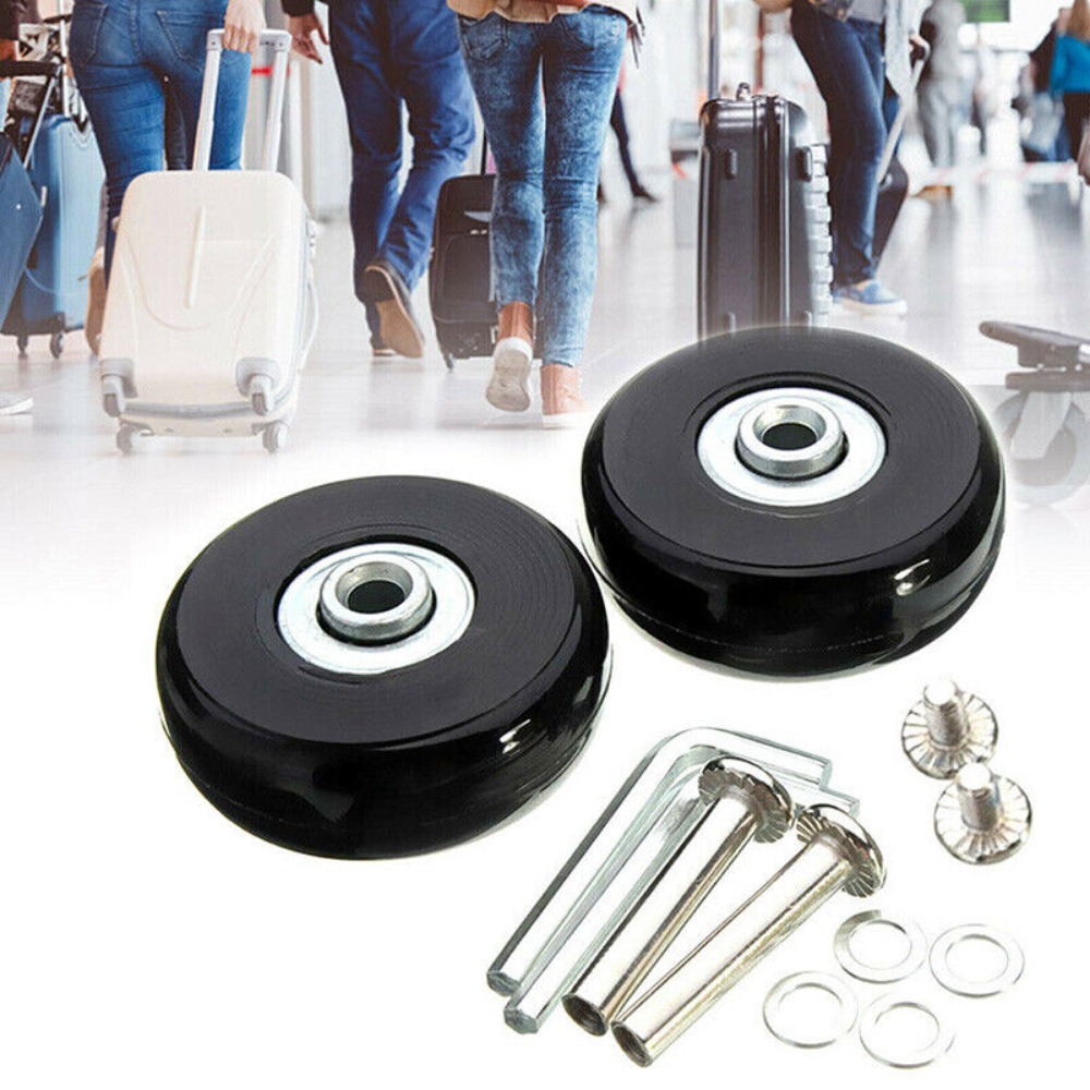 2 pçs substituir rodas com par - Silent Replacement Luggage Wheels avaliação e preço