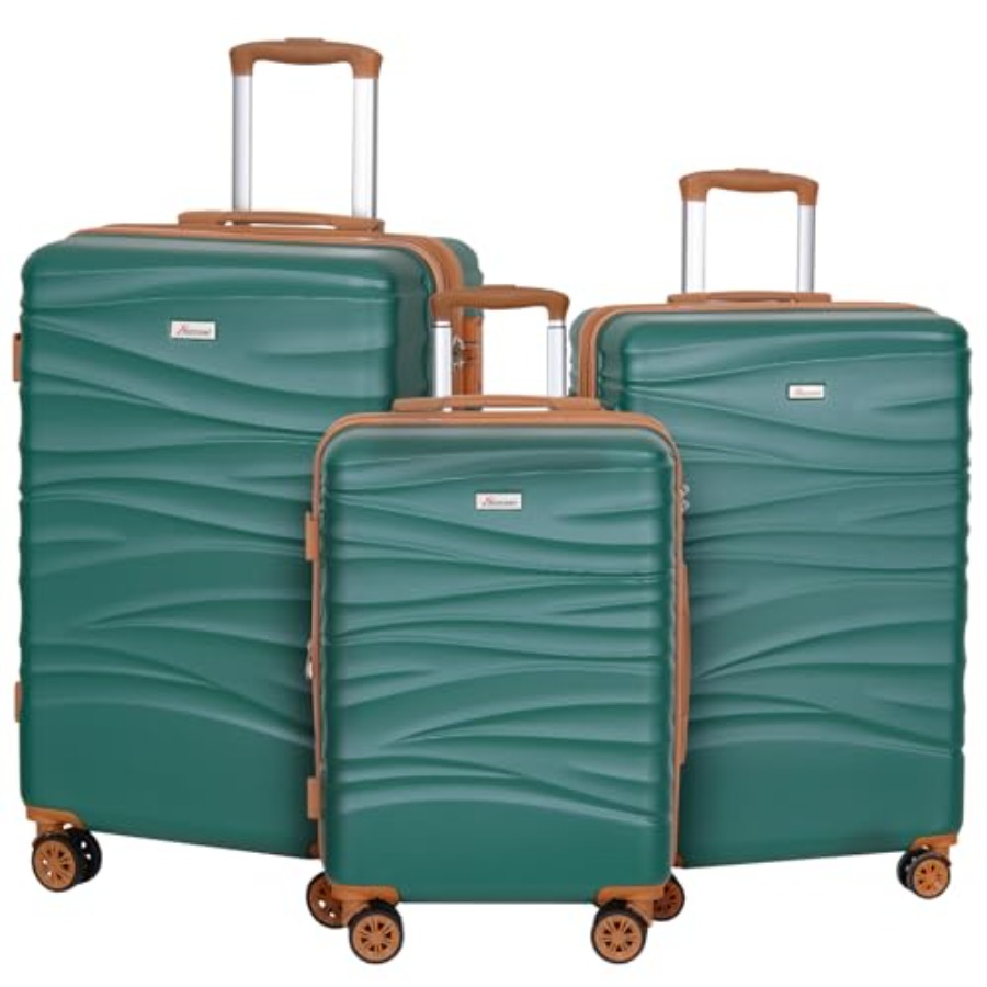 Conjunto de 3 Peças de Malas R - Expandable Hard Shell Luggage Set avaliação e preço