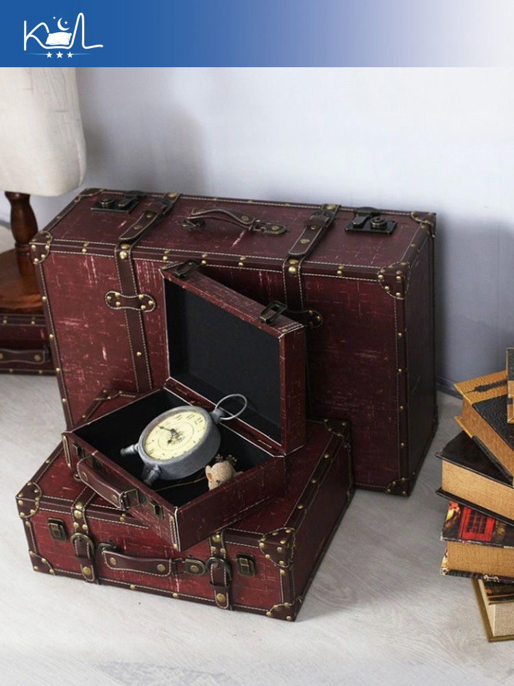 Caixa de Armazenamento Decorat - Retro Vintage Trunk Suitcase avaliação e preço