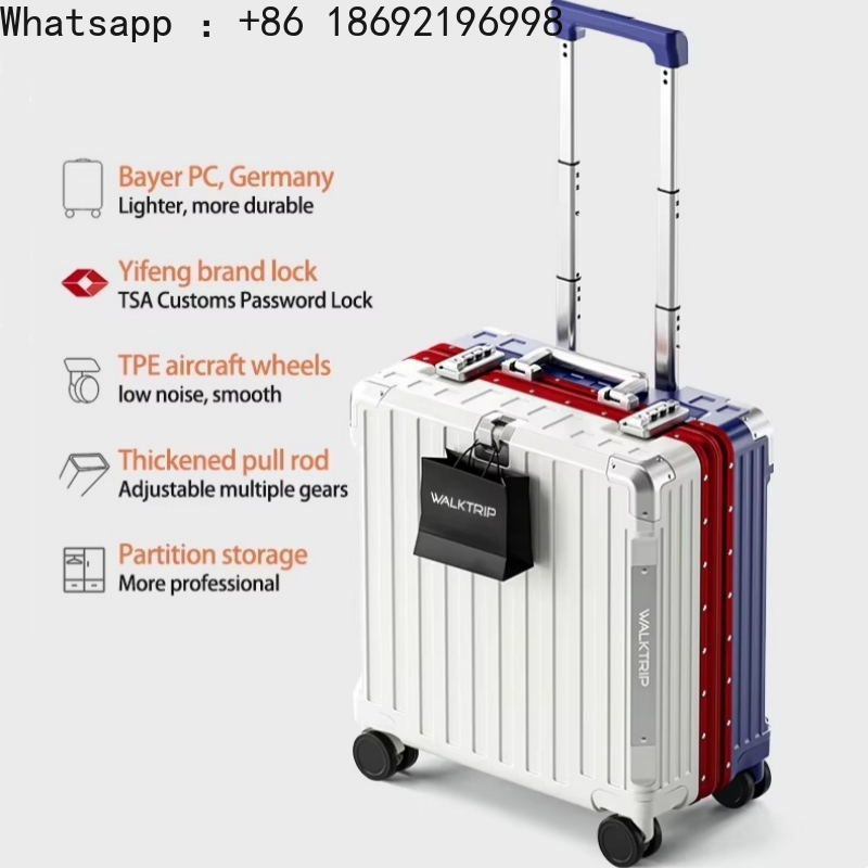 Mala de Viagem de 18 Polegadas - Aluminum Frame Carry On Luggage avaliação e preço