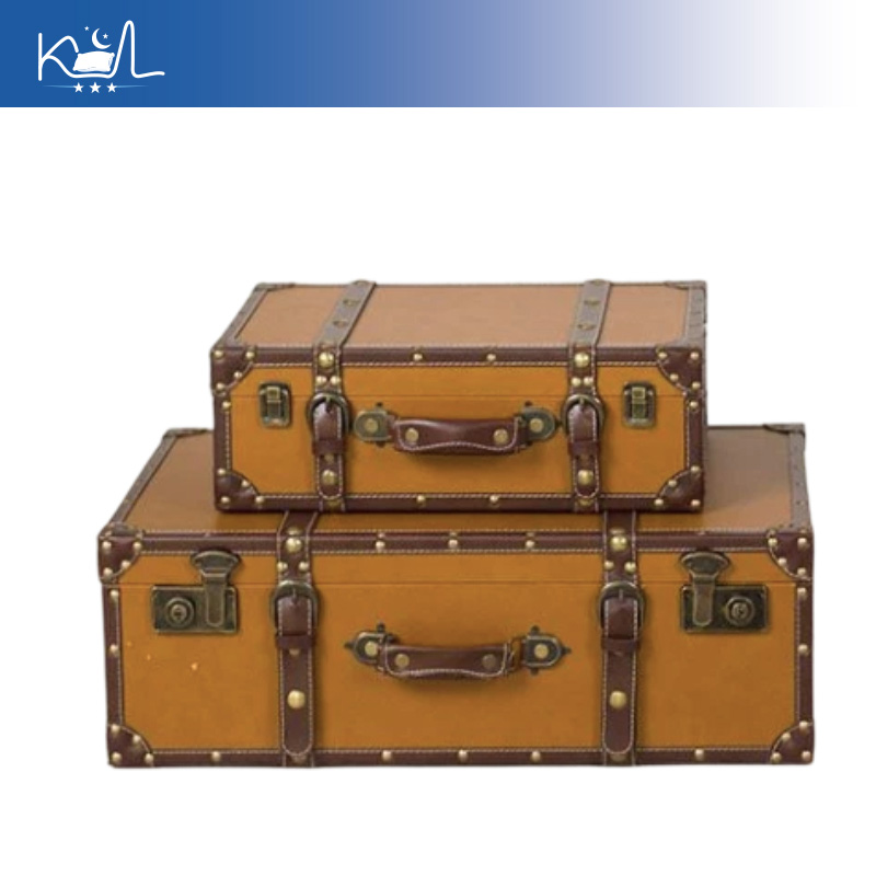 Caixa de Armazenamento Decorat - Retro Vintage Trunk Suitcase avaliação e preço